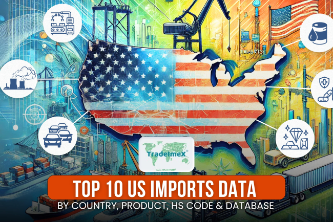 Top 10 US Imports Data by Country, Product,  Companies HS Code & Database