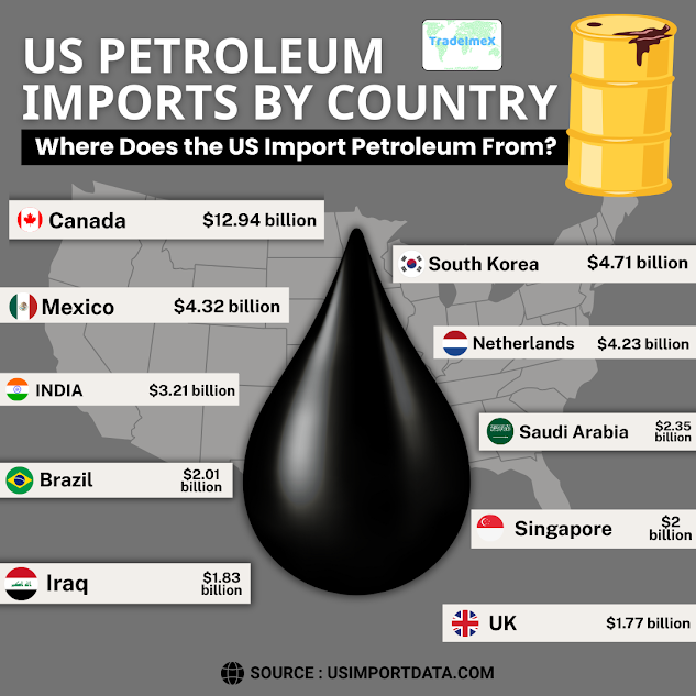 US Petroleum Import Partners in 2024-25