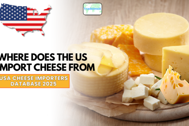 Where Does the US Import Cheese From? USA Cheese Importers Database 2025
