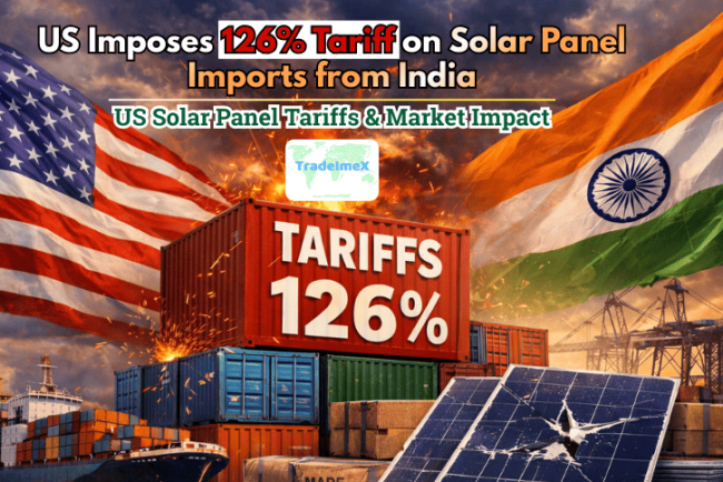 US Imposes 126% Tariff on Solar Panel Imports from India: US Solar Panel Tariffs & Market Impact