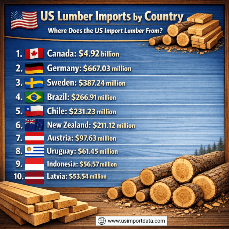US Lumber Imports by Country