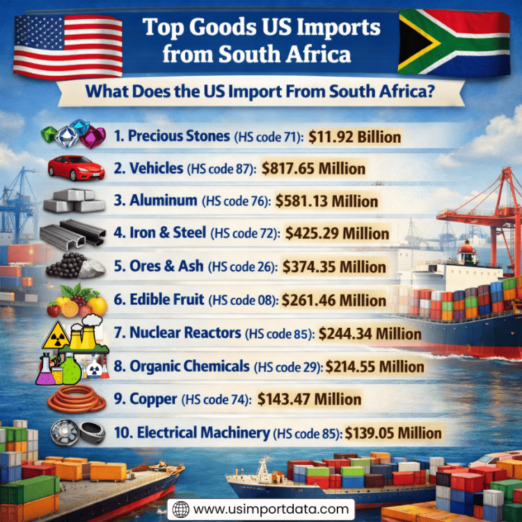 Top Goods US Imports from South Africa: What Does the US Import From South Africa? 